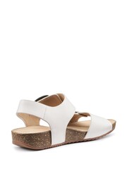 Hotter White Wide Fit Tourist II Buckle Sandals - Image 3 of 4