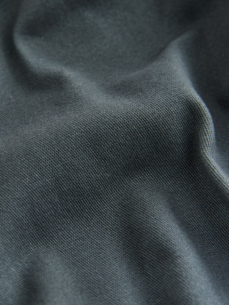 Grey Charcoal Regular Tapered Fit Cotton Stretch Cargo Trousers - Image 2 of 5