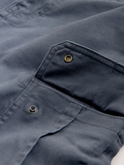 Azul - Corte slim - Pantalones cargo en tejido elástico de algodón - Imagen 10 de 11