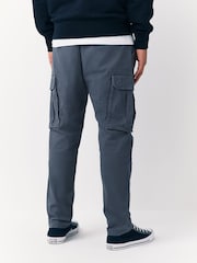 Azul - Corte slim - Pantalones cargo en tejido elástico de algodón - Imagen 2 de 11