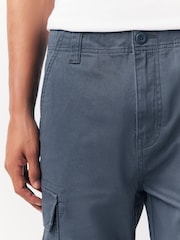 Azul - Corte slim - Pantalones cargo en tejido elástico de algodón - Imagen 5 de 11