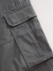 Anthrazitgrau - Enge Passform - Cargo-Hose aus Baumwollstretch, - Bild 4 von 6