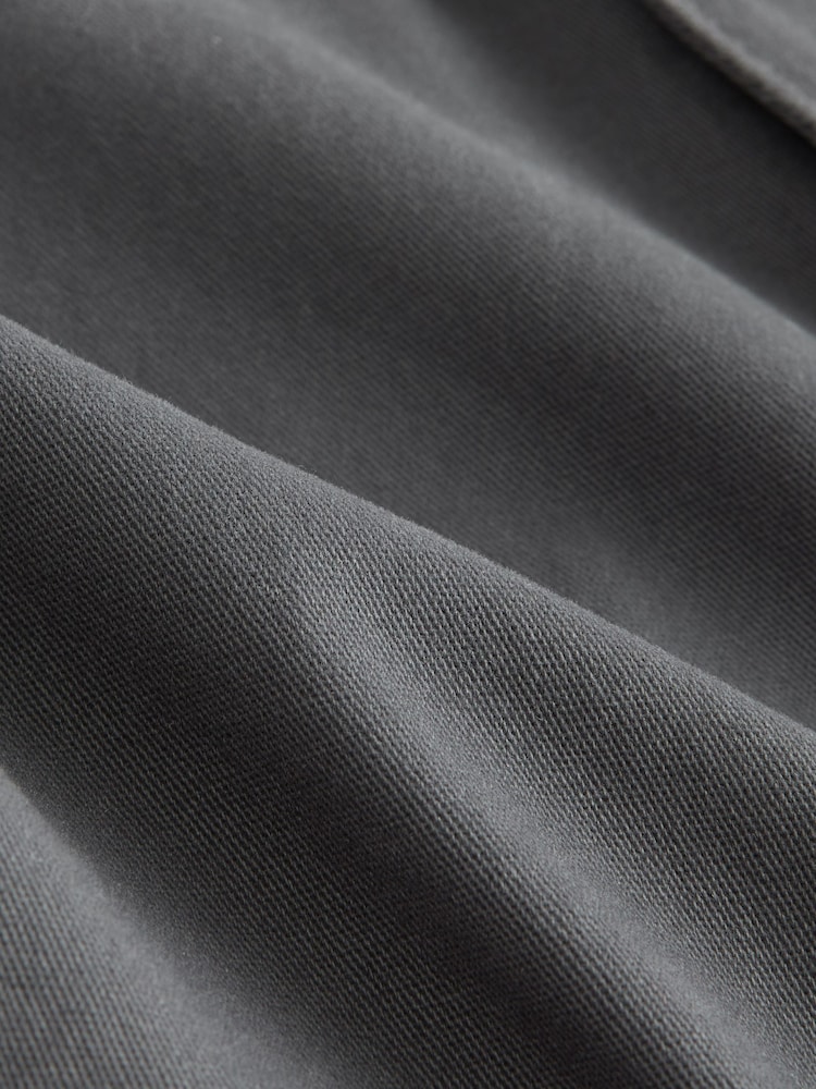 Anthrazitgrau - Enge Passform - Cargo-Hose aus Baumwollstretch, - Bild 6 von 6