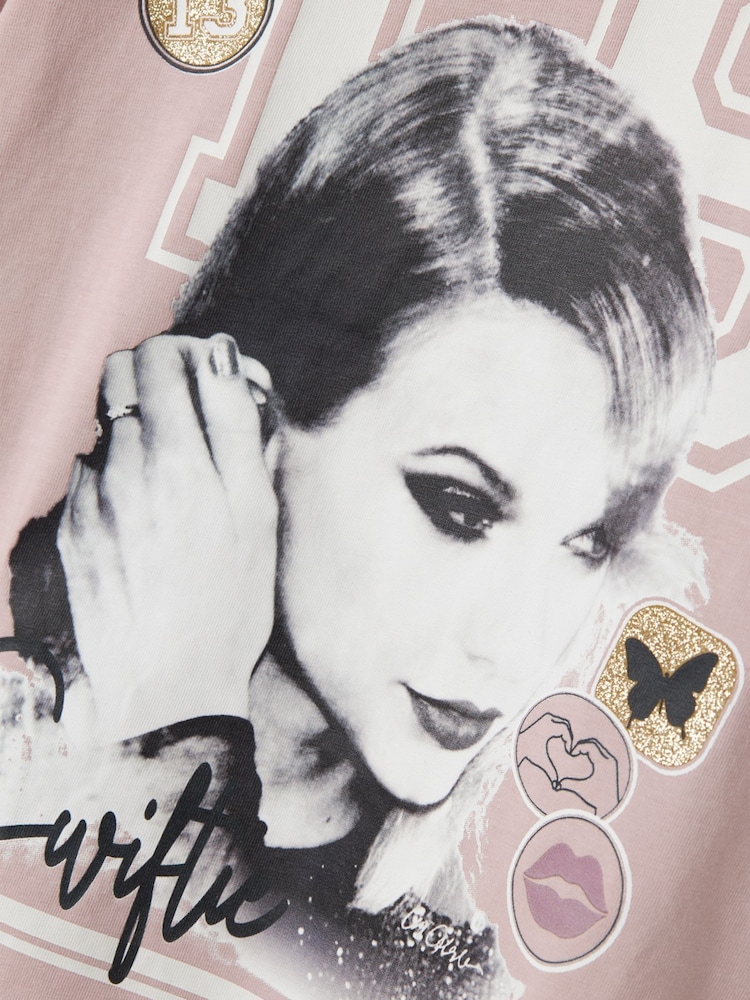 Tricou boxy cu imprimeu grafic Name It Taylor Swift - Imaginea 3 din 3