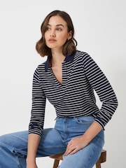 Crew Clothing Modal Textured Collar Top - Imagen 5 de 9