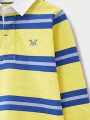 Crew Clothing Yellow 100% Cotton Stripey Long Sleeve Rugby Shirt - Image 3 of 3