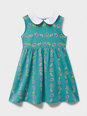 Crew Clothing Peter Pan Sleeveless Floral Dress - Image 1 of 3