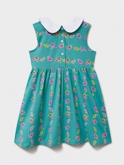 Crew Clothing Peter Pan Sleeveless Floral Dress - Image 2 of 3