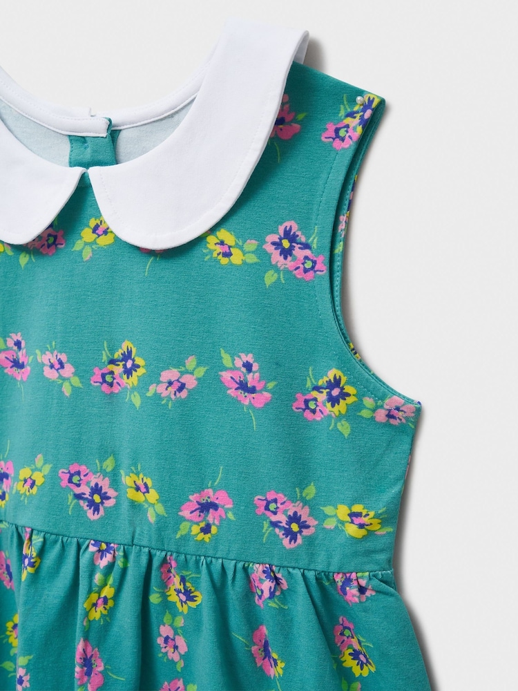 Crew Clothing Peter Pan Sleeveless Floral Dress - Image 3 of 3