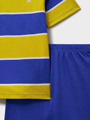 Crew Clothing Yellow 100% Cotton Short Sleeve Pyjamas Set - Image 2 of 2