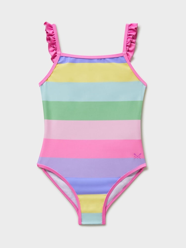 Crew Clothing Pink Printed Swimsuit - Image 1 of 3