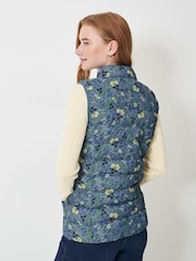 Crew Clothing Blue Floral Lightweight Gilet - Image 2 of 5