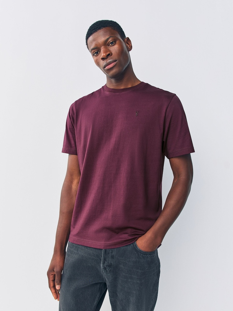 Purple Fig Regular Fit Stag T-Shirt - Image 1 of 8