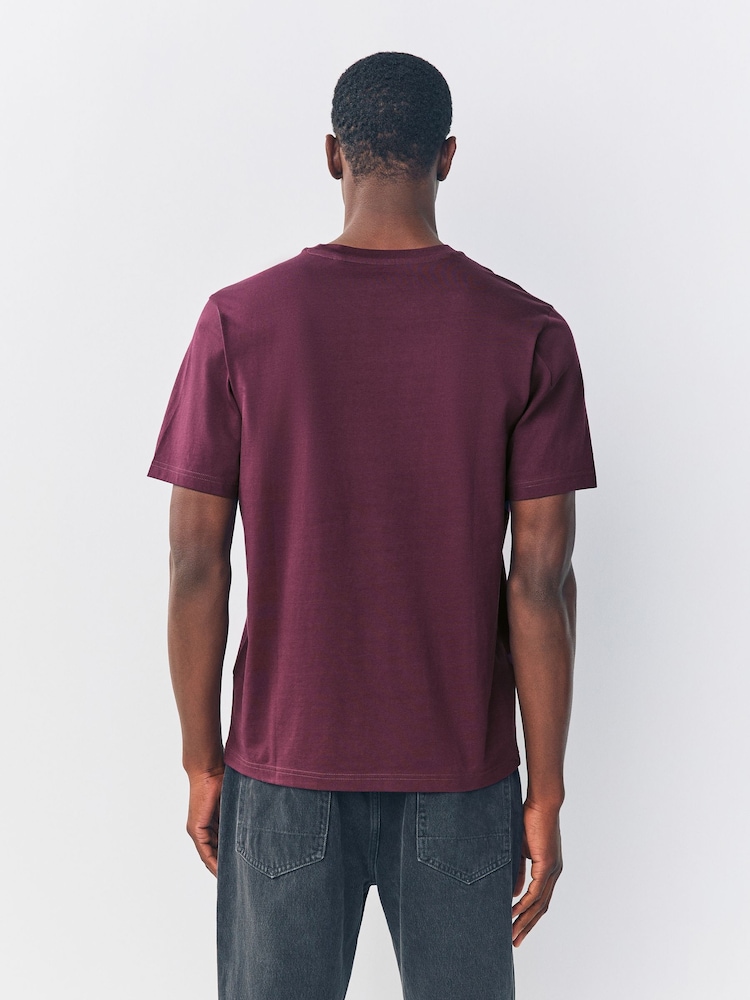 Purple Fig Regular Fit Stag T-Shirt - Image 2 of 8