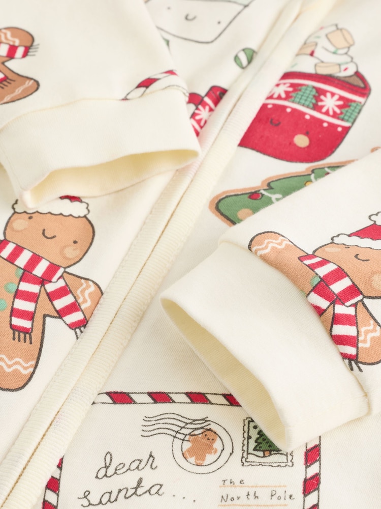 Ecru Christmas 2.5 TOG Removable Sleeve Baby Sleep Bag - Image 10 of 10