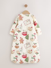 Ecru Christmas 2.5 TOG Removable Sleeve Baby Sleep Bag - Image 5 of 10