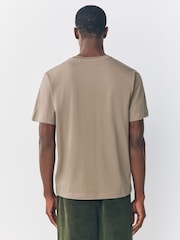 Neutral Stone Regular Fit Stag T-Shirt - Image 3 of 5