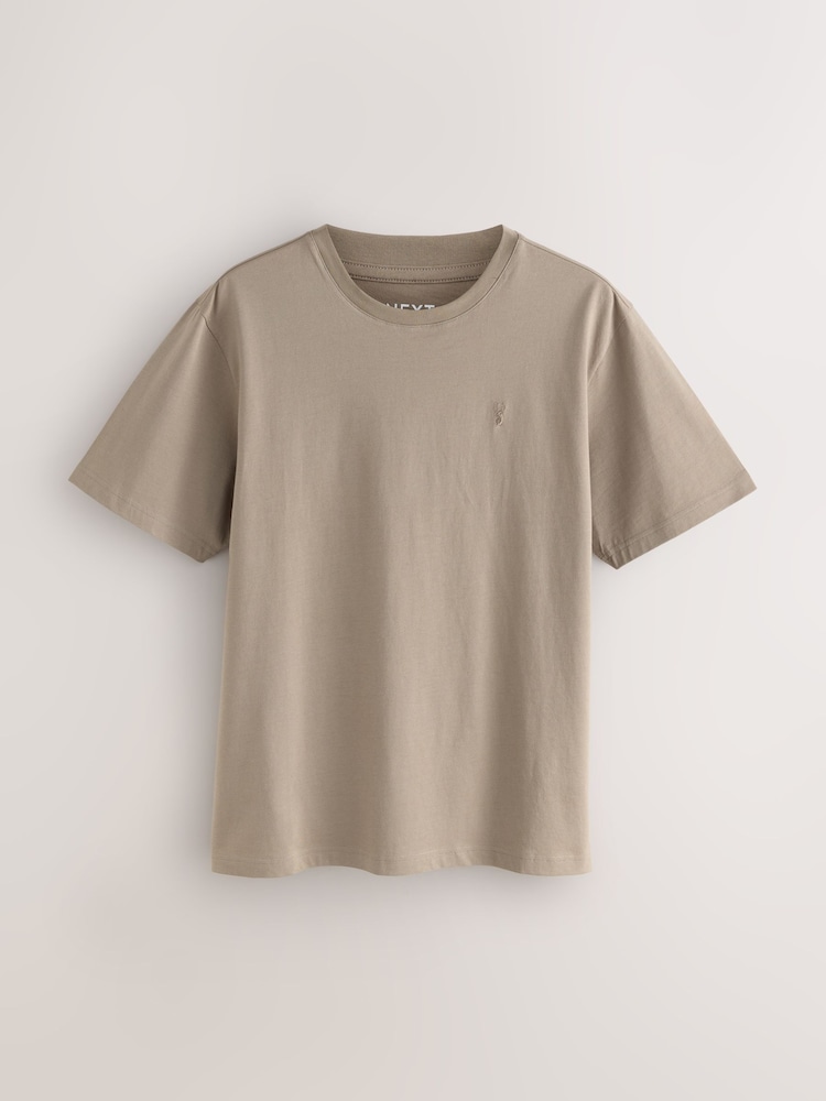 Neutral Stone Regular Fit Stag T-Shirt - Image 5 of 5