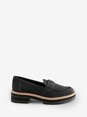 TOMS Cara Wide Fit Leather Black Loafers - Image 2 of 6