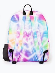 Hype. Girls Pink Rainbow Heart Tie Dye Iconic Backpack - Image 2 of 4