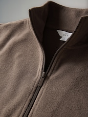 The Set Black/Taupe Brown/Cream 3 Pack Quater Zip Microfleece Jumpers - Image 5 of 6