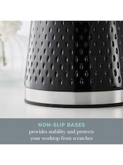 Swan Black Kitchen Storage Canisters Set of 3 Canisters - Image 7 of 11