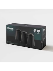 Swan Black Stealth Set of 3 Storage Canisters - Image 10 of 10