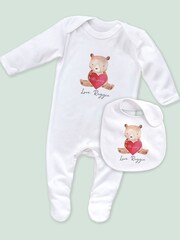 Little Years Personalised Cute Bear Sleepsuit - Image 4 of 4