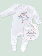 Little Years Personalised Berry 1st Mother's Day Sleepsuit - Image 1 of 1