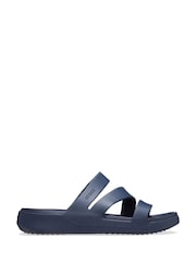 Crocs Blue Getaway Strappy Mules - Image 1 of 4