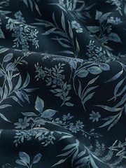Navy Floral Print Printed Long Sleeve Shirt - Image 7 of 8