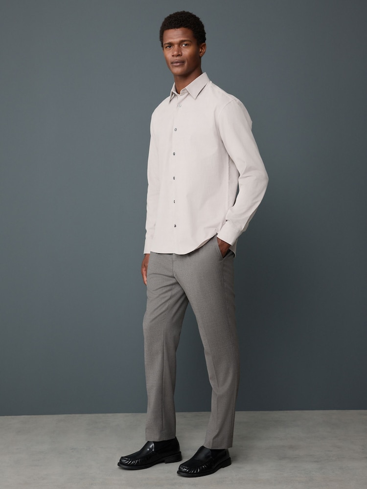 Neutral Brown Long Sleeve Cord Shirt - Image 2 of 9