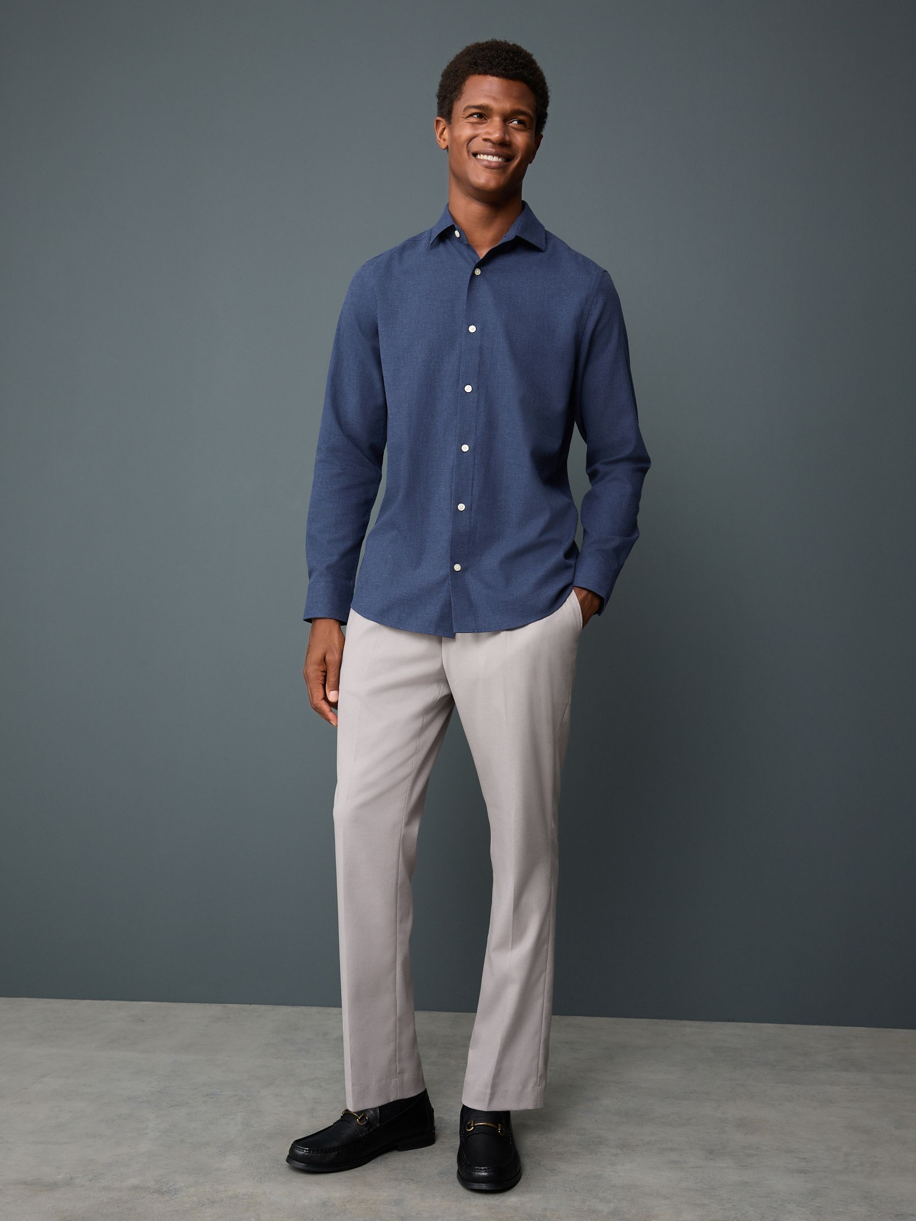 Comprar Azul marinho - Camisa inteligente de manga comprida com