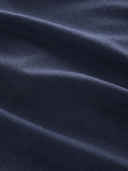 Navy Blue Long Sleeve Soft Touch Smart Shirt - Image 7 of 7