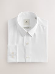 White Long Sleeve Soft Touch Smart Shirt - Image 6 of 8