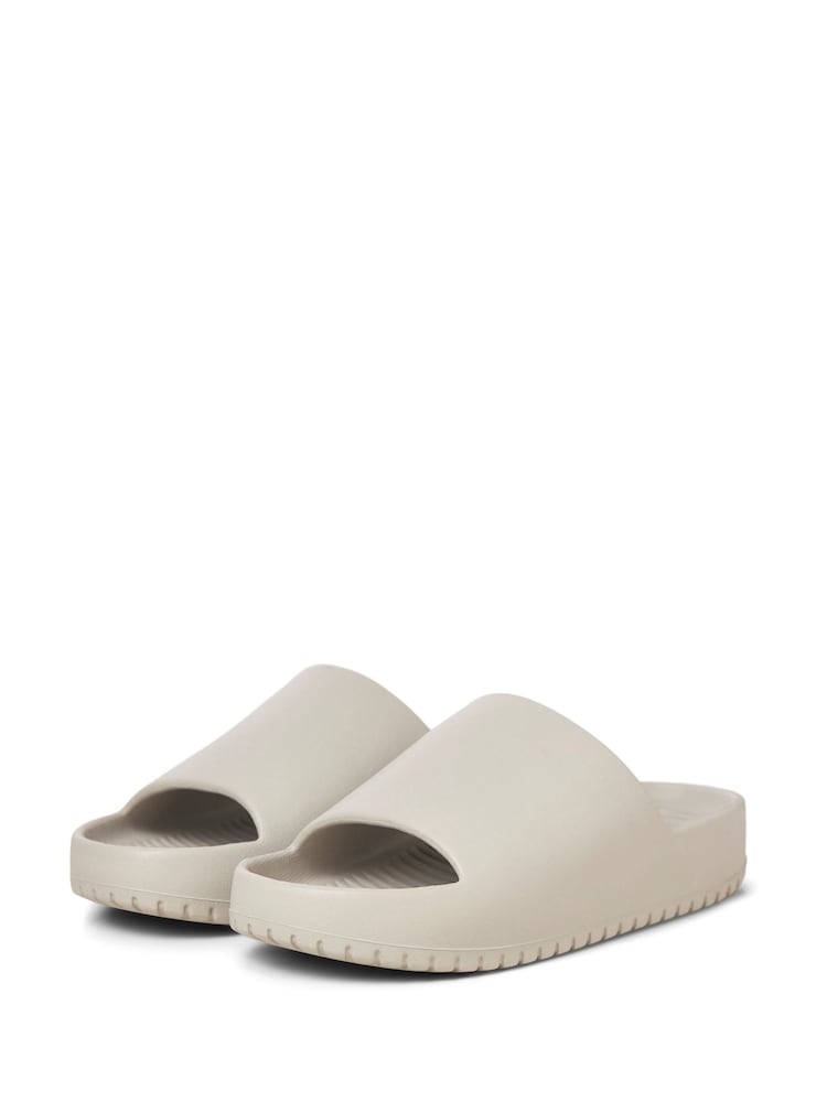 JACK & JONES Cream Ripple Moulded Sandals - Image 1 of 4 JACK & JONES Cream Ripple Moulded Sandals - Image 1 of 4