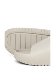 JACK & JONES Cream Ripple Moulded Sandals - Image 4 of 4