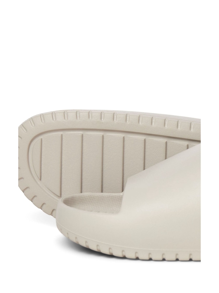 JACK & JONES Cream Ripple Moulded Sandals - Image 4 of 4 JACK & JONES Cream Ripple Moulded Sandals - Image 4 of 4