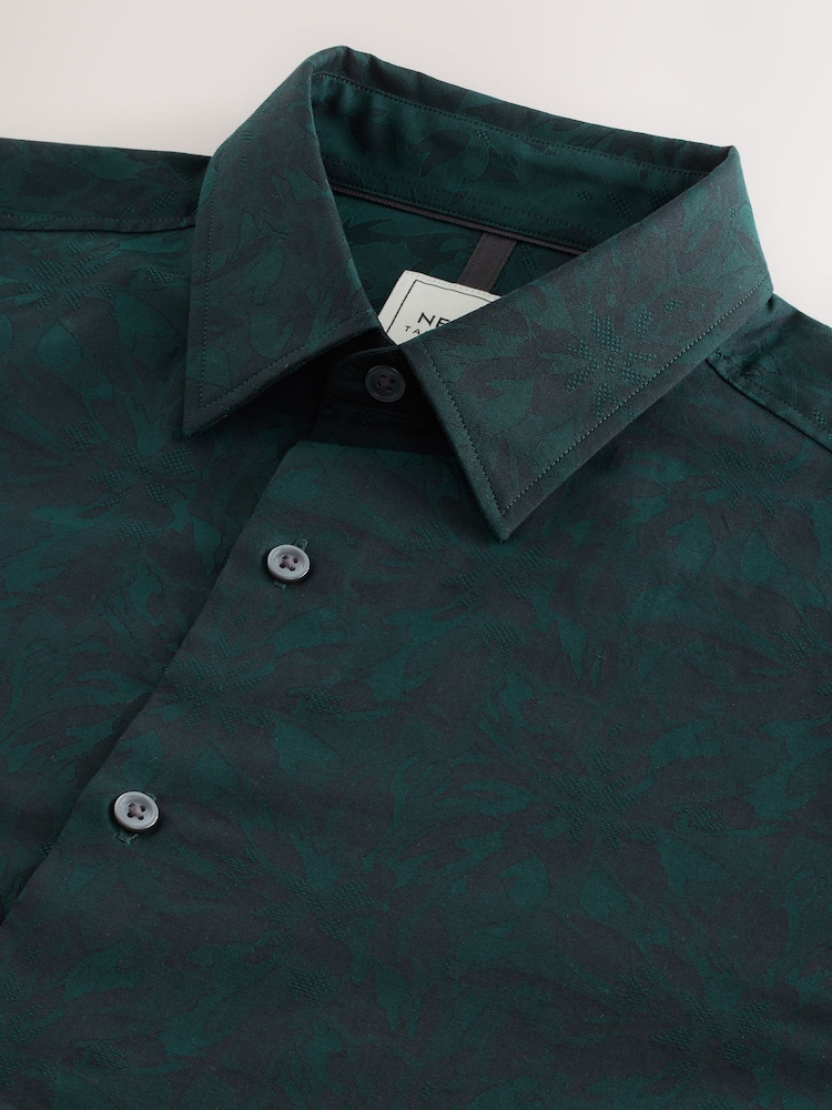 Green Jaquard Long Sleeve Shirt - Image 8 of 8