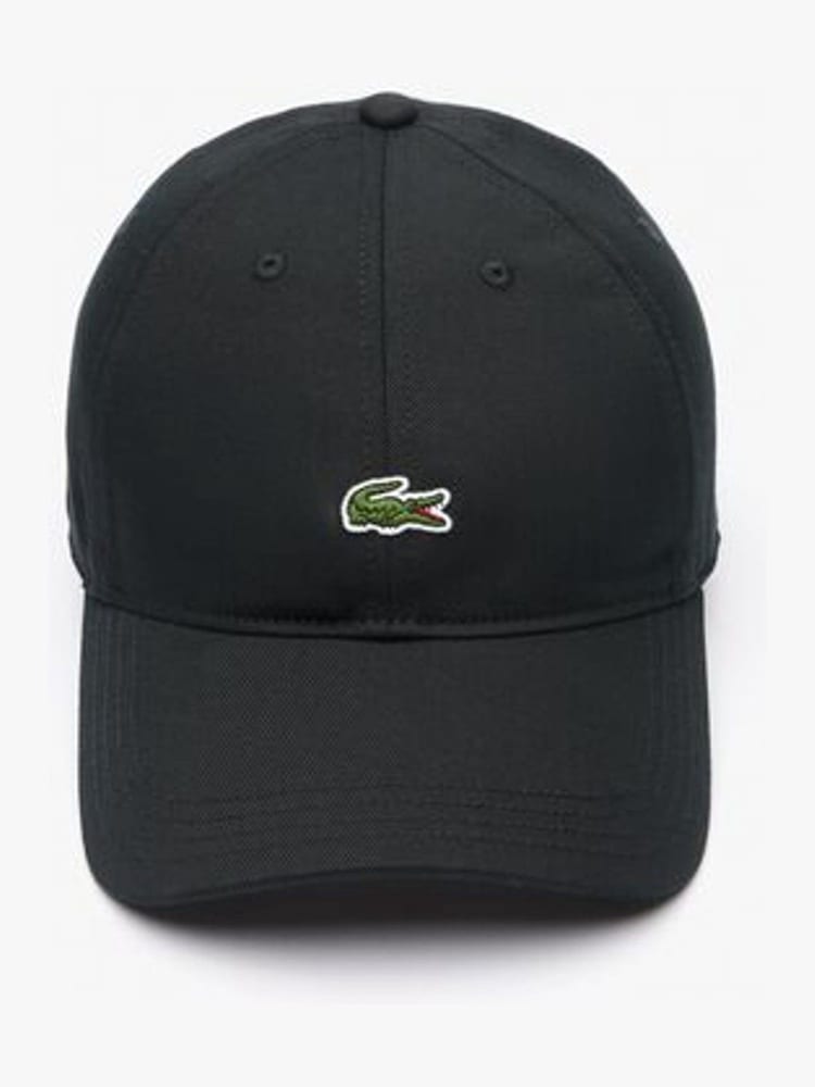 Lacoste Black Cotton Twill Cap - Image 2 of 4