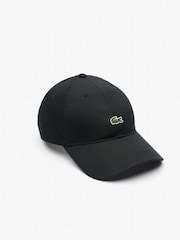 Lacoste Black Cotton Twill Cap - Image 4 of 4