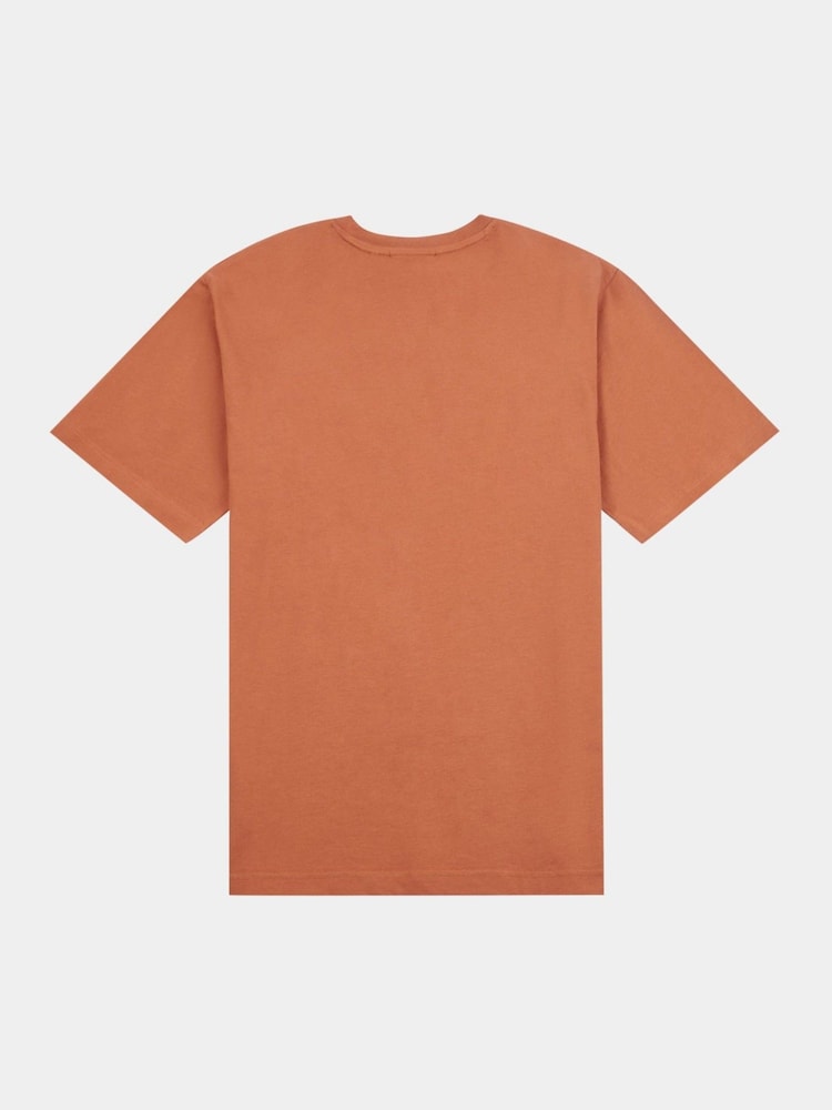 Коричневый - Peckham Rye Mens Logo 100% Cotton T-Shirt - Image 2 of 3