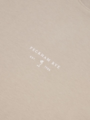 Peckham Rye Grey Mens Logo 100% Cotton T-Shirt - Image 3 of 3