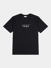 Черный - Peckham Rye Mens Print 100% Cotton T-Shirt - Image 1 of 3