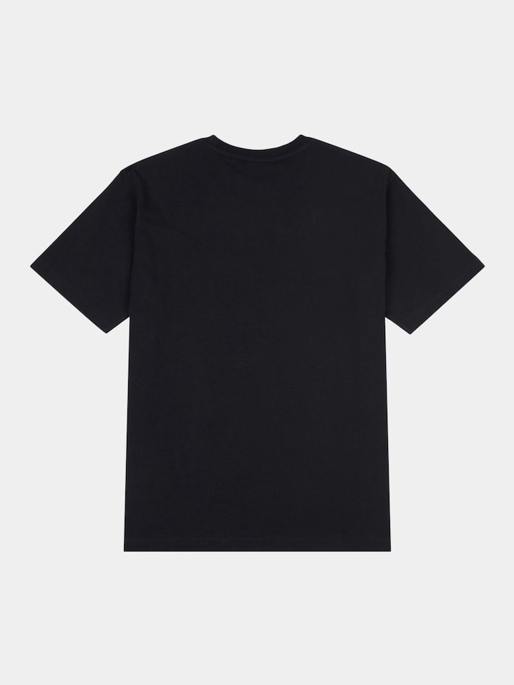 Черный - Peckham Rye Mens Print 100% Cotton T-Shirt - Image 2 of 3