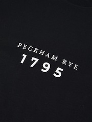 Черный - Peckham Rye Mens Print 100% Cotton T-Shirt - Image 3 of 3