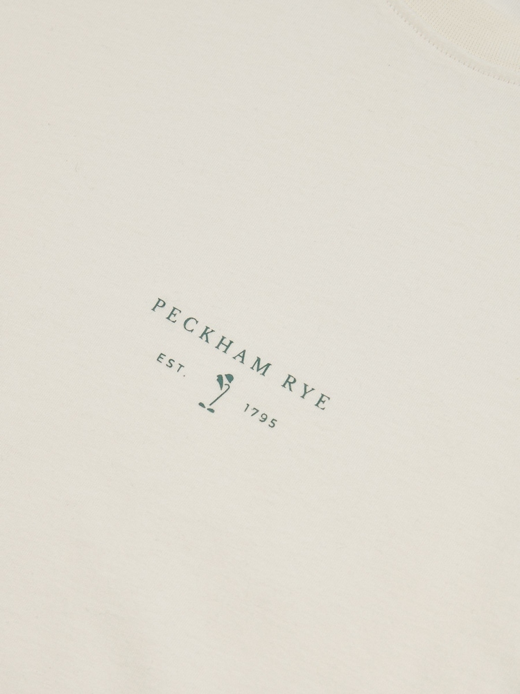 Peckham Rye Cream Mens Logo 100% Cotton T-Shirt - Image 3 of 3