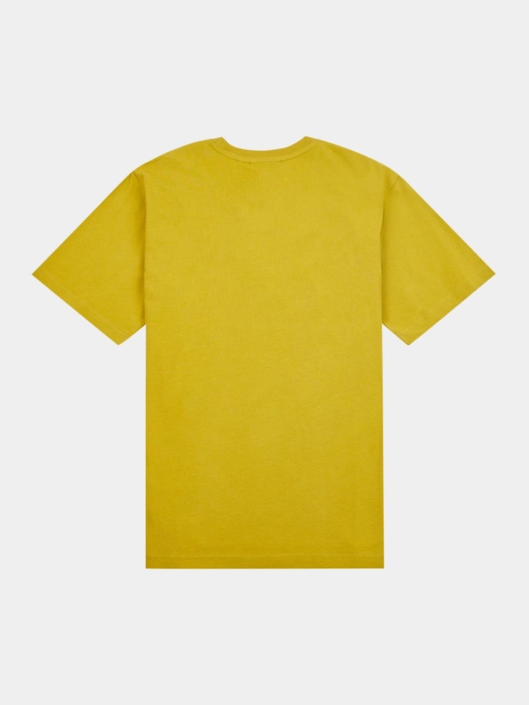 Желтый - Peckham Rye Mens Logo 100% Cotton T-Shirt - Image 2 of 3