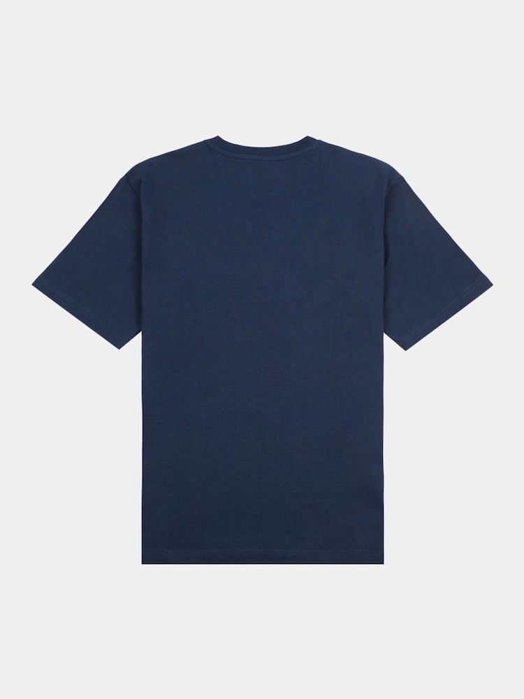 Peckham Rye Dark Sapphire Navy Mens Print 100% Cotton T-Shirt - Image 2 of 3