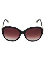 Dune London Black Oversized Georgia Glam Sunglasses - Image 2 of 3
